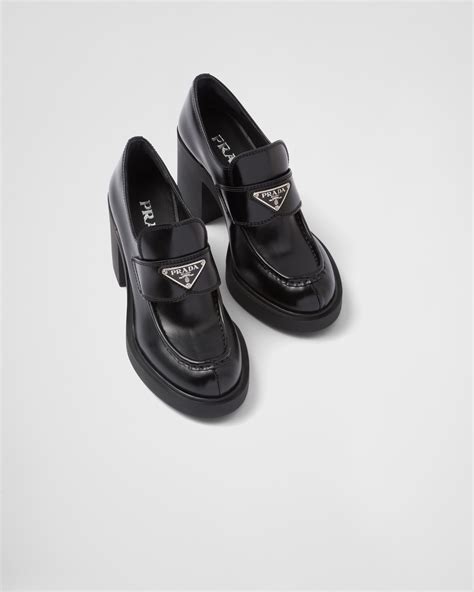 prada loafers second hand|prada high heel loafers.